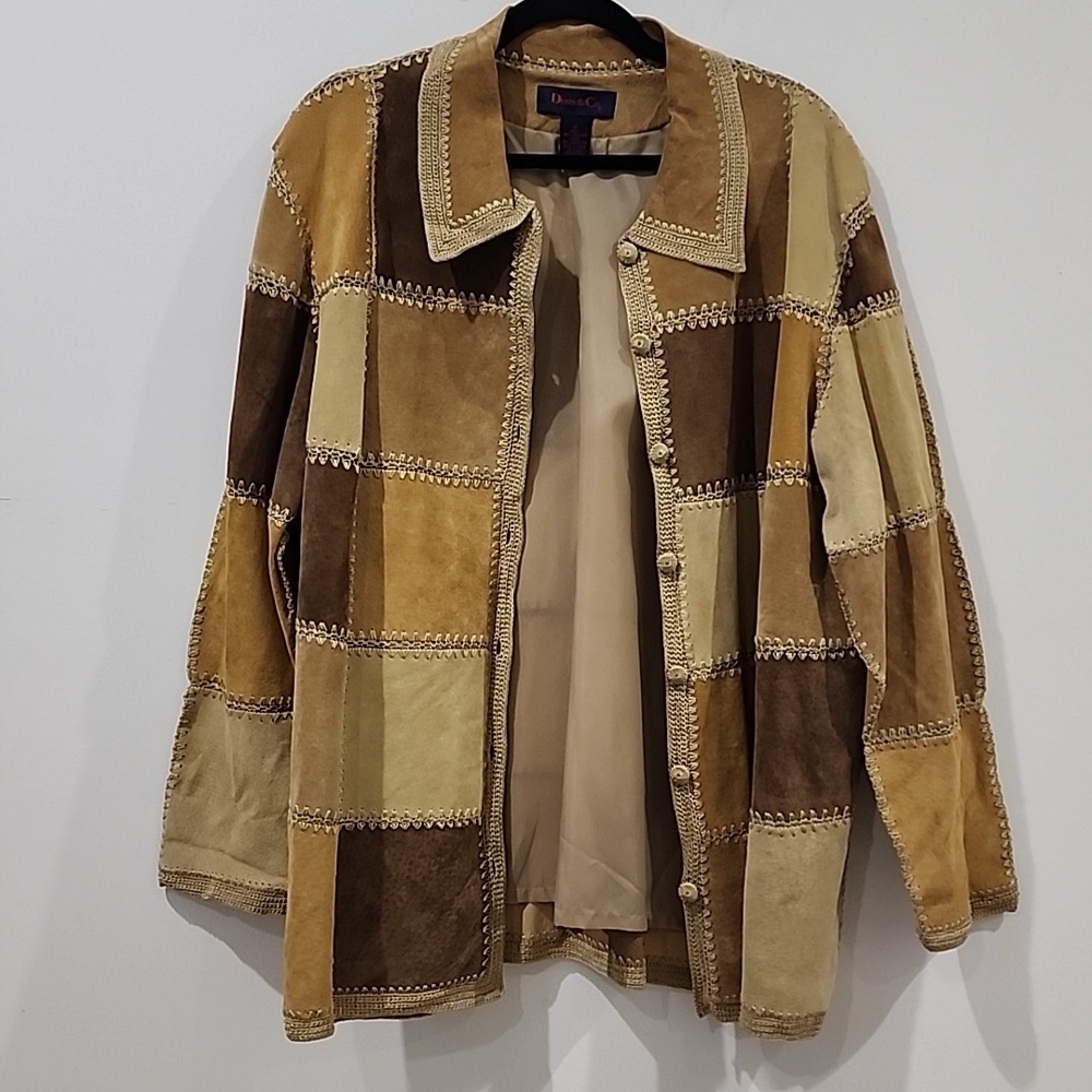 Denim&Co Suede Patch Jacket